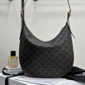 cel0034 Celine Heloise Brown Hobo Bag