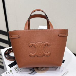 cel0039 Celine Anais Brown Top Handle Bag