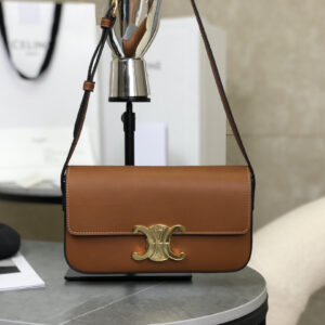 cel0041 Celine Triomphe Ava Brown Hobo Bag