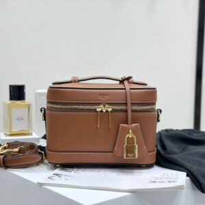cel0059 Celine Vanity Brown Vanity Bag