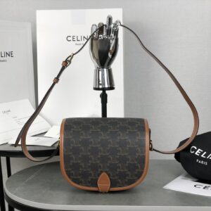 cel0061 Celine Triomphe Folco Brown