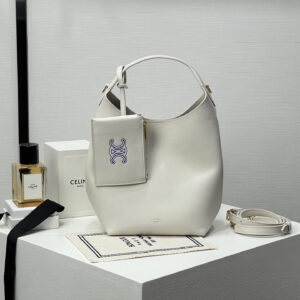 cel0104 Celine Bucket White Bucket Bag