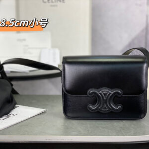 cel0106 Celine Triomphe Box Black