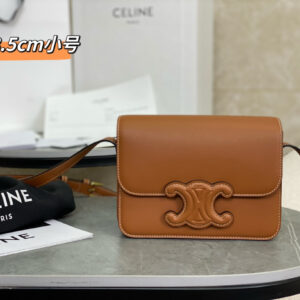 cel0123 Celine Triomphe Box Brown