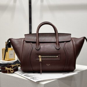 cel0124 Celine Luggage Red Top Handle Bag