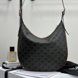 cel0178 Celine Heloise Brown Hobo Bag