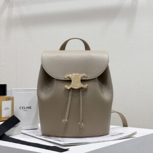 cel0245 Celine Triomphe Bonnie Beige Backpack