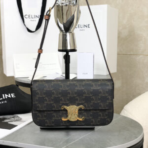 cel0255 Celine Triomphe Ava Brown Hobo Bag