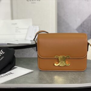 cel0285 Celine Triomphe Box Brown