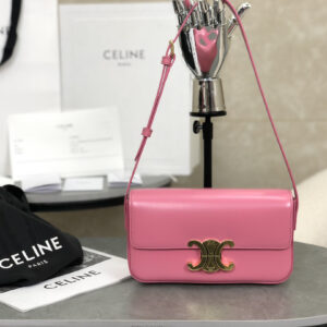 cel0295 Celine Triomphe Ava Pink Hobo Bag