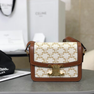cel0327 Celine Triomphe Box Brown