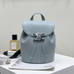 cel0348 Celine Triomphe Bonnie Blue Backpack