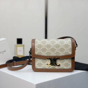cel0357 Celine Triomphe Box Brown