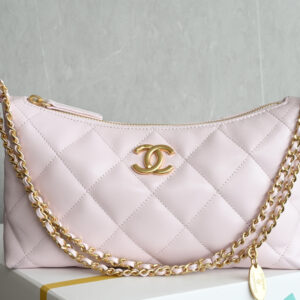 bag0471 Chanel Hobo Pink Gold Hardware