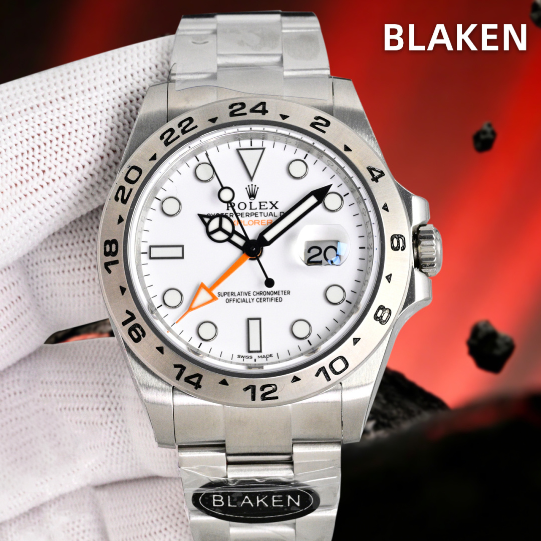 Rolex Explorer 42mm Black / Silver - watch0002