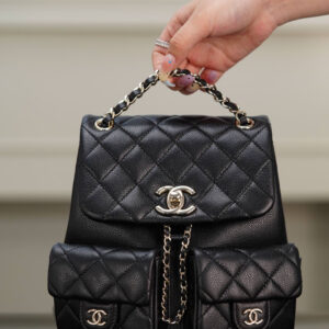 bag0474 Chanel Backpack Medium Black