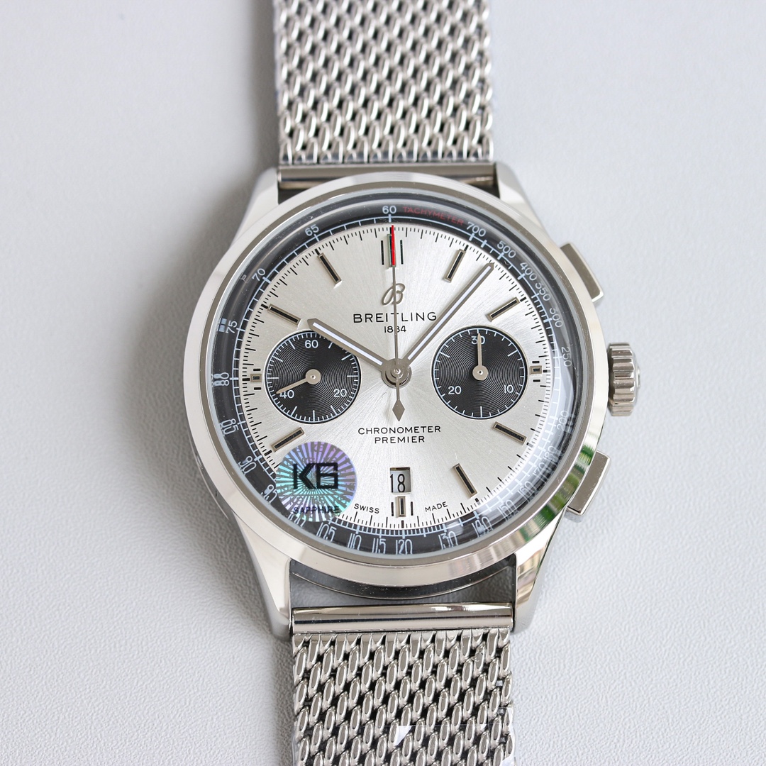 Breitling Watch 42mm Silver - watch0013