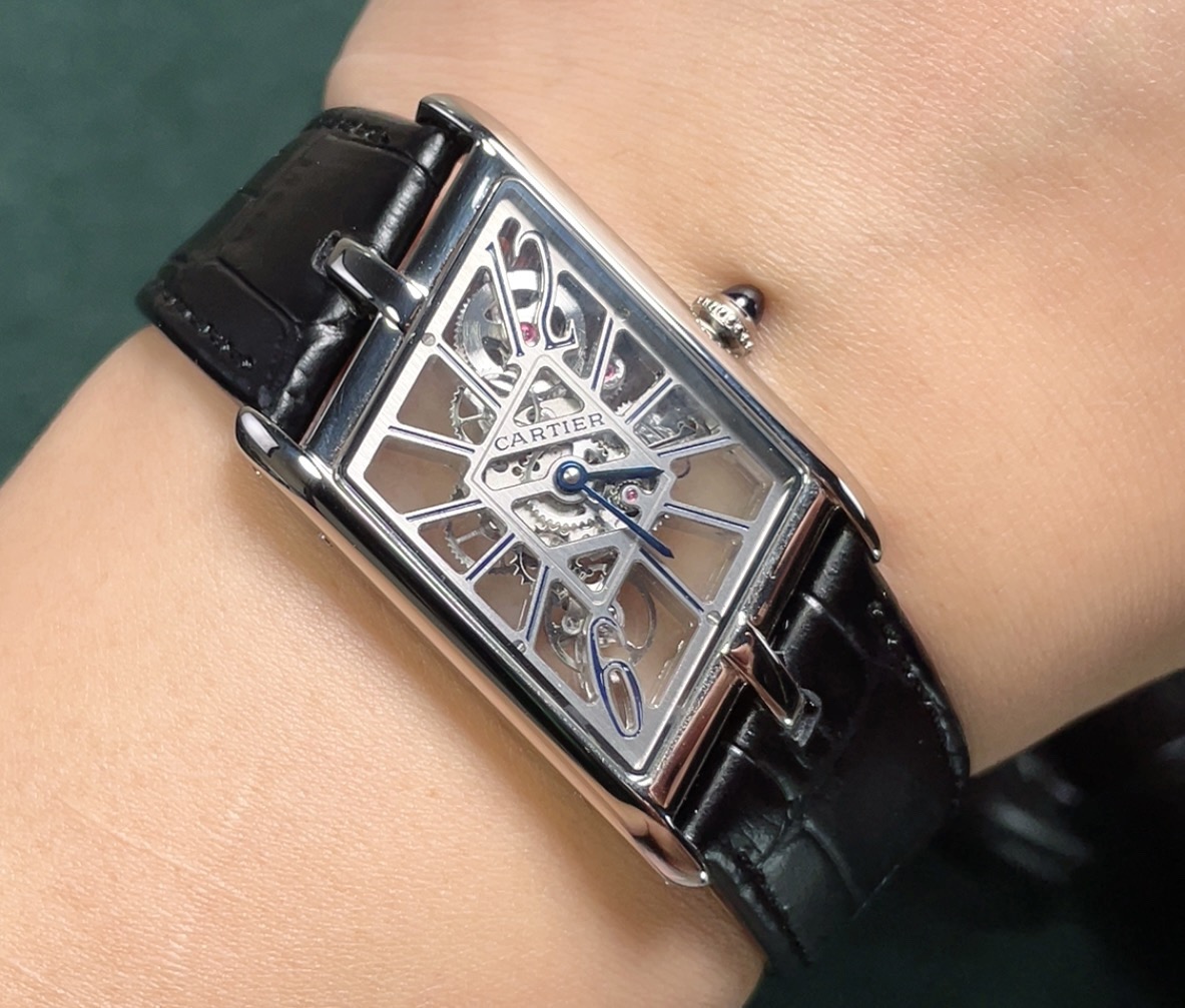 Cartier Tank 26.2mm Blue / Rose Gold - watch0045