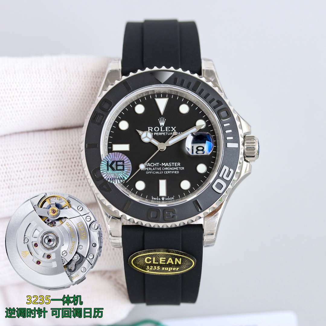 Rolex Yacht-Master 40mm Black / Silver - watch0071