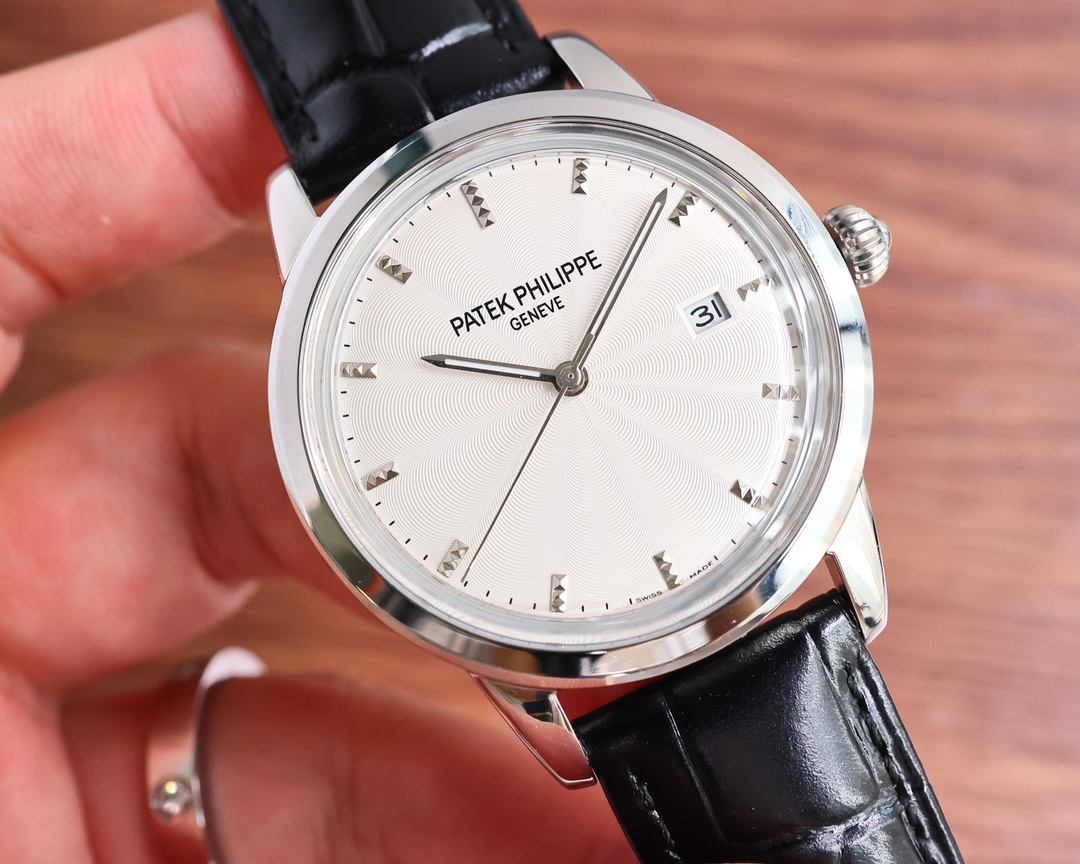 Patek Philippe Watch 40mm White / Rose Gold - watch0077