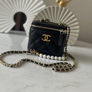 bag0485 Chanel Vanity Mini Black