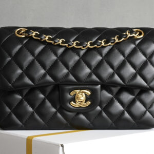 bag0486 Chanel Classic Flap Small Black Gold Hardware