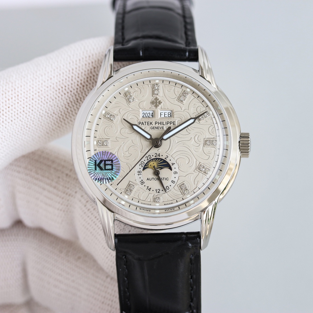 Patek Philippe Watch 40mm Silver - watch0153