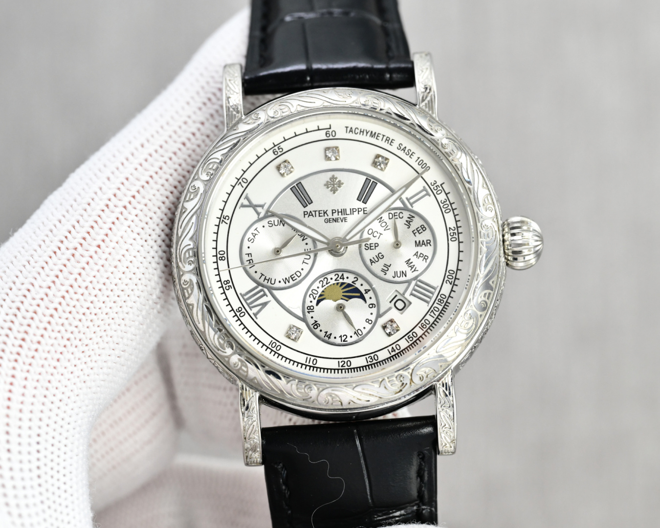 Patek Philippe Watch 42mm White / Rose Gold - watch0180