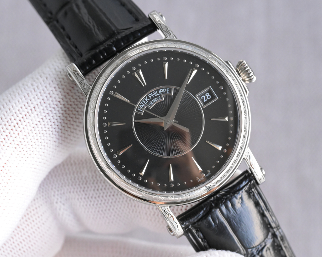 Patek Philippe Watch 38mm White / Rose Gold - watch0264