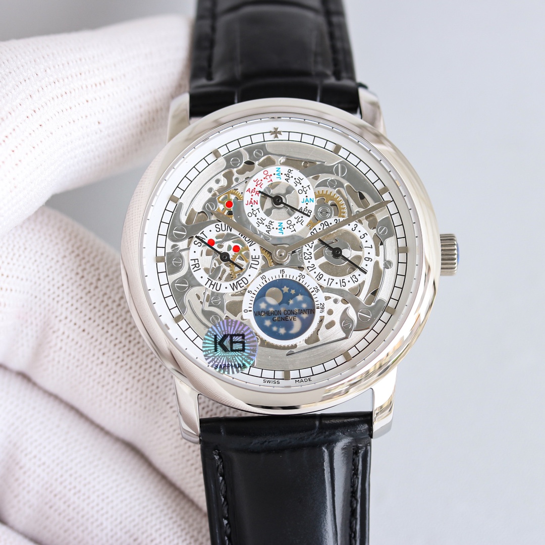 Vacheron Constantin Watch 41mm White / Rose Gold - watch0298