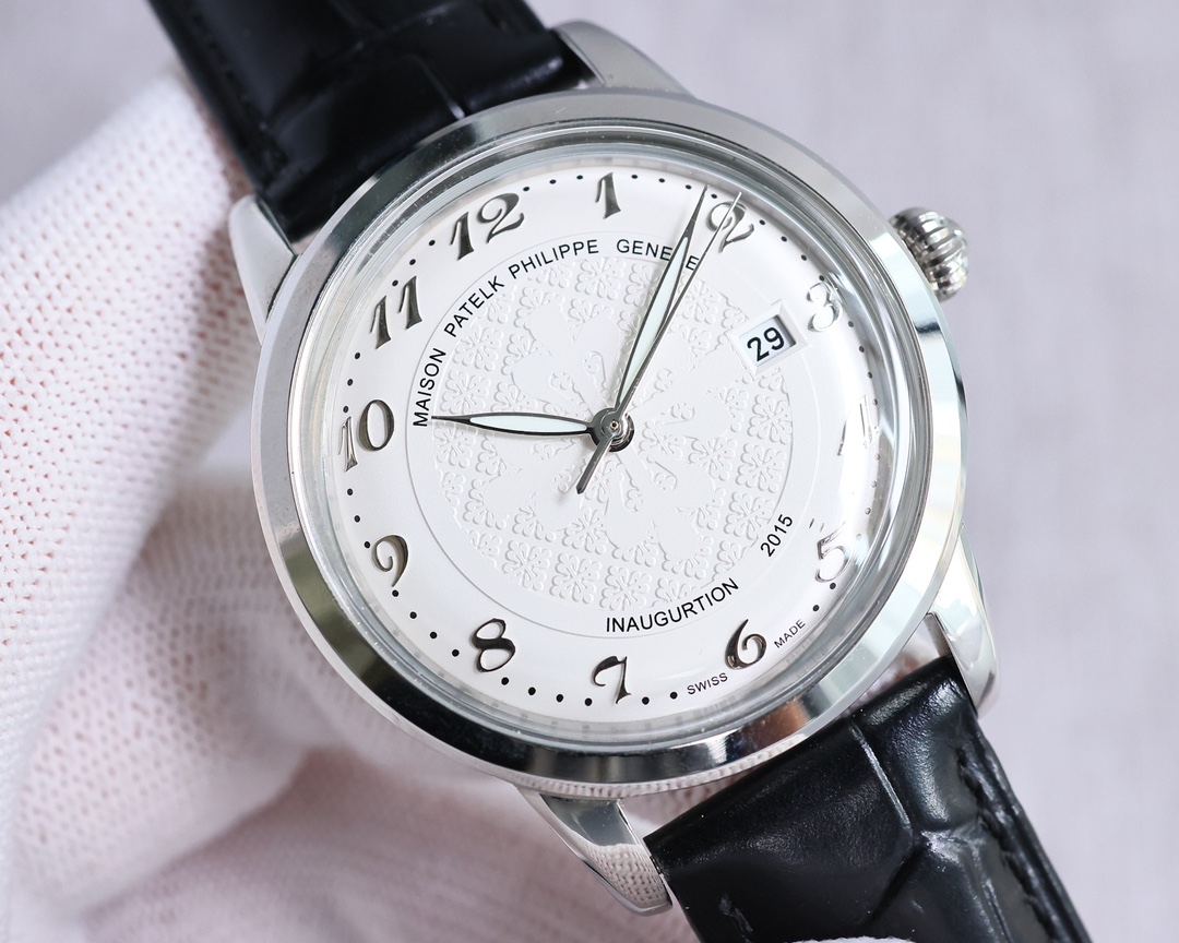 Patek Philippe Watch 40mm White / Rose Gold - watch0328