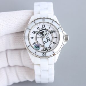 Chanel Watch 38mm Black / White - watch0403