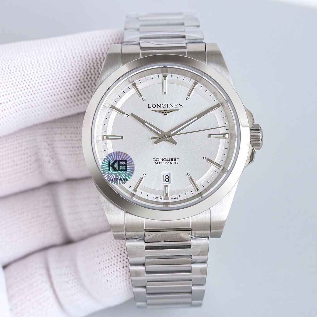 Longines Conquest 41mm Silver - watch0406