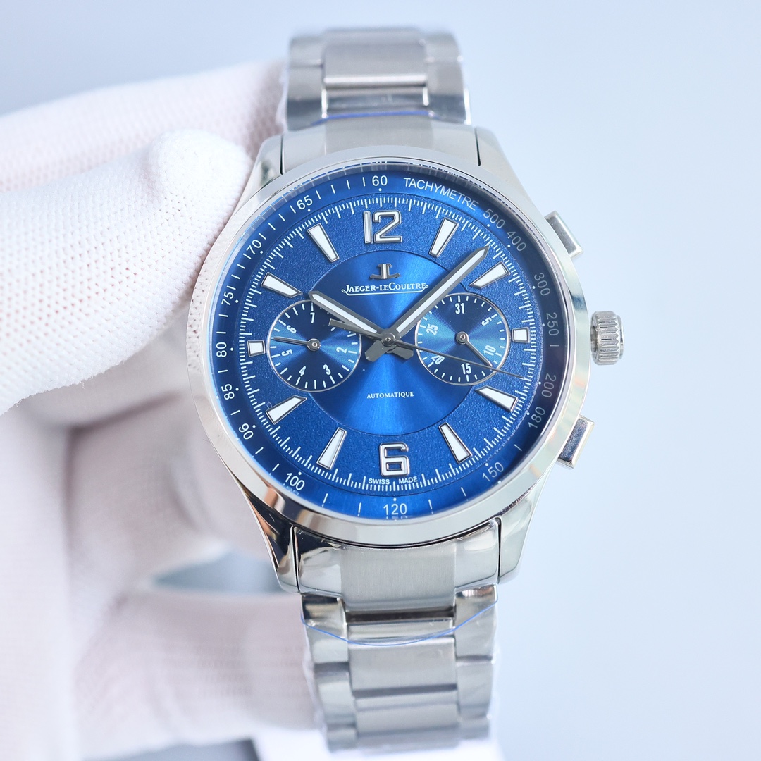 Jaeger-LeCoultre Watch 42mm Rose Gold / Silver - watch0417