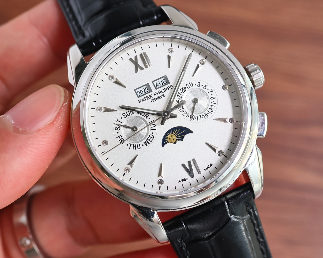 Patek Philippe Watch 41mm White / Rose Gold - watch0473