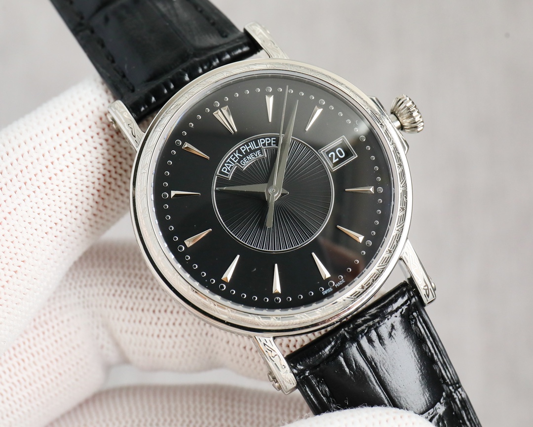 Patek Philippe Watch 38mm White / Rose Gold - watch0512