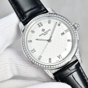 Patek Philippe Watch 40mm White / Rose Gold - watch0514