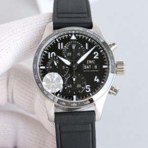 IWC Pilot 20mm Black / Silver - watch0527