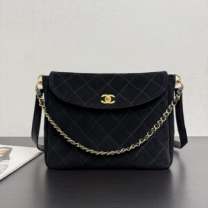 bag0528 Chanel Bag Black Gold Hardware