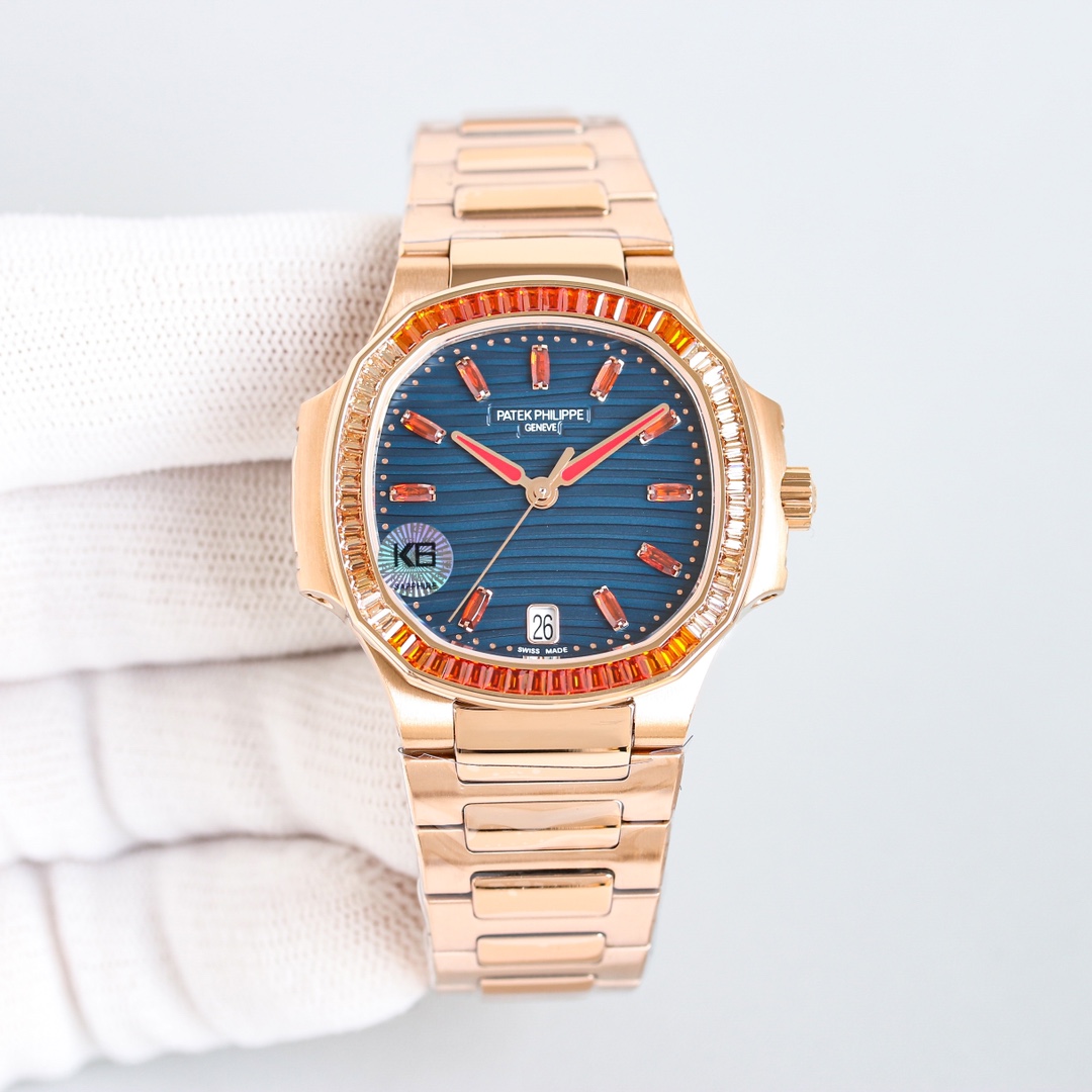 Patek Philippe Nautilus 35.2mm Rose Gold - watch0558