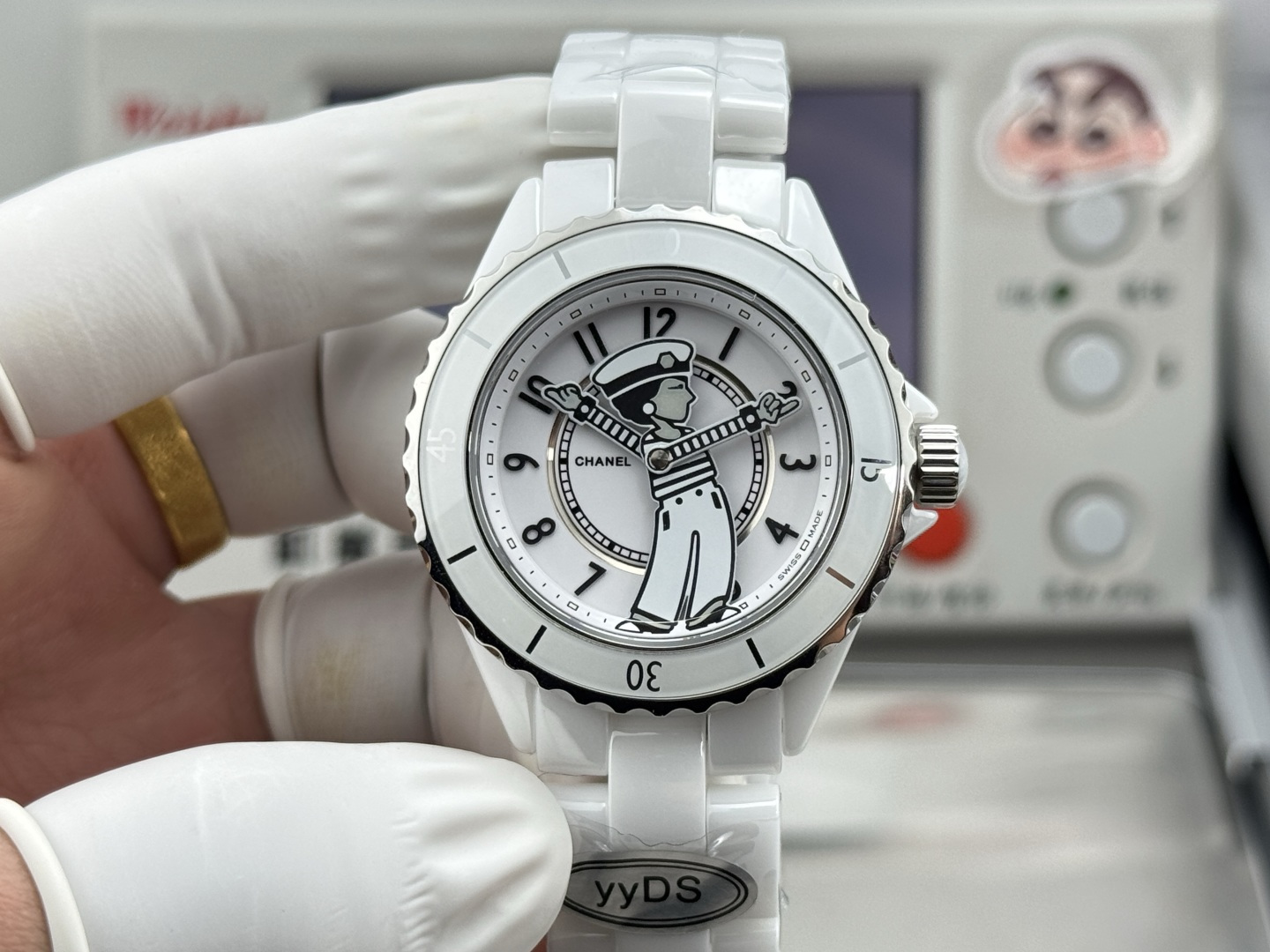 Chanel Watch 38mm Black / White - watch0561