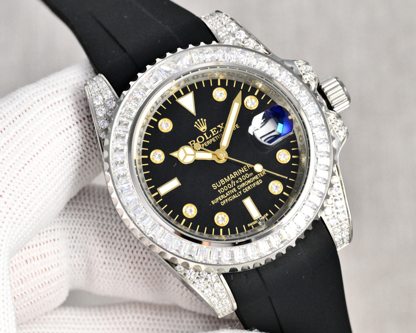 Rolex Submariner 40mm White / Gold - watch0615