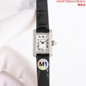 Cartier Tank Black / Gold - watch0670