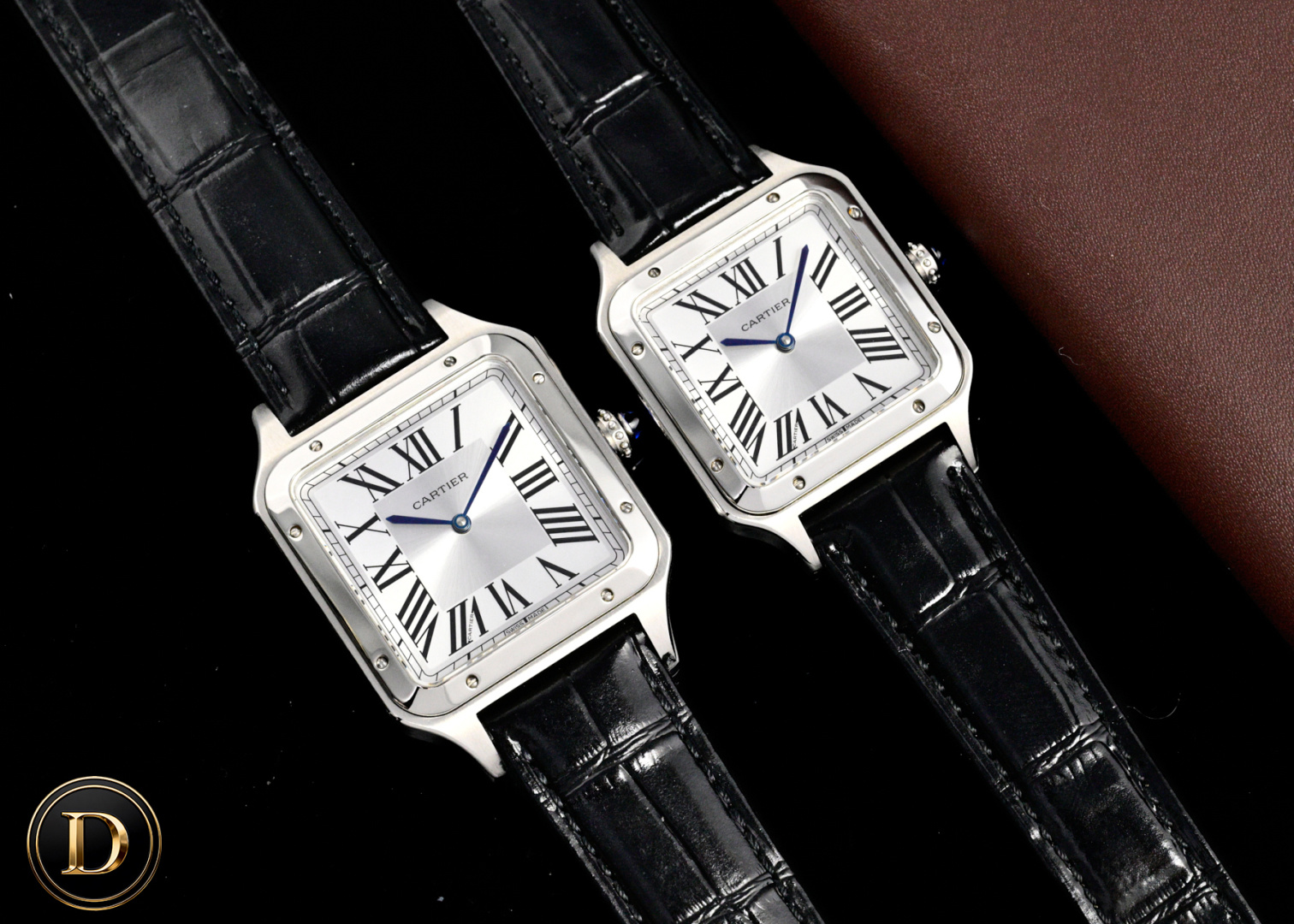 Cartier Santos Blue / Silver - watch0691