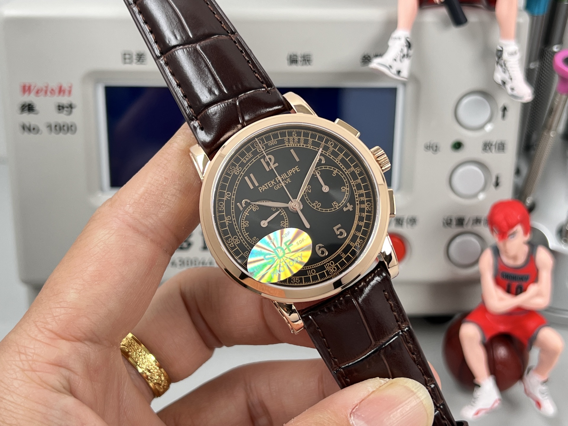 Patek Philippe Watch 42mm Rose Gold / Silver - watch0695