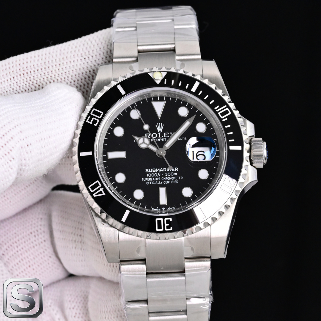 Rolex Submariner 41mm Black / White - watch0701