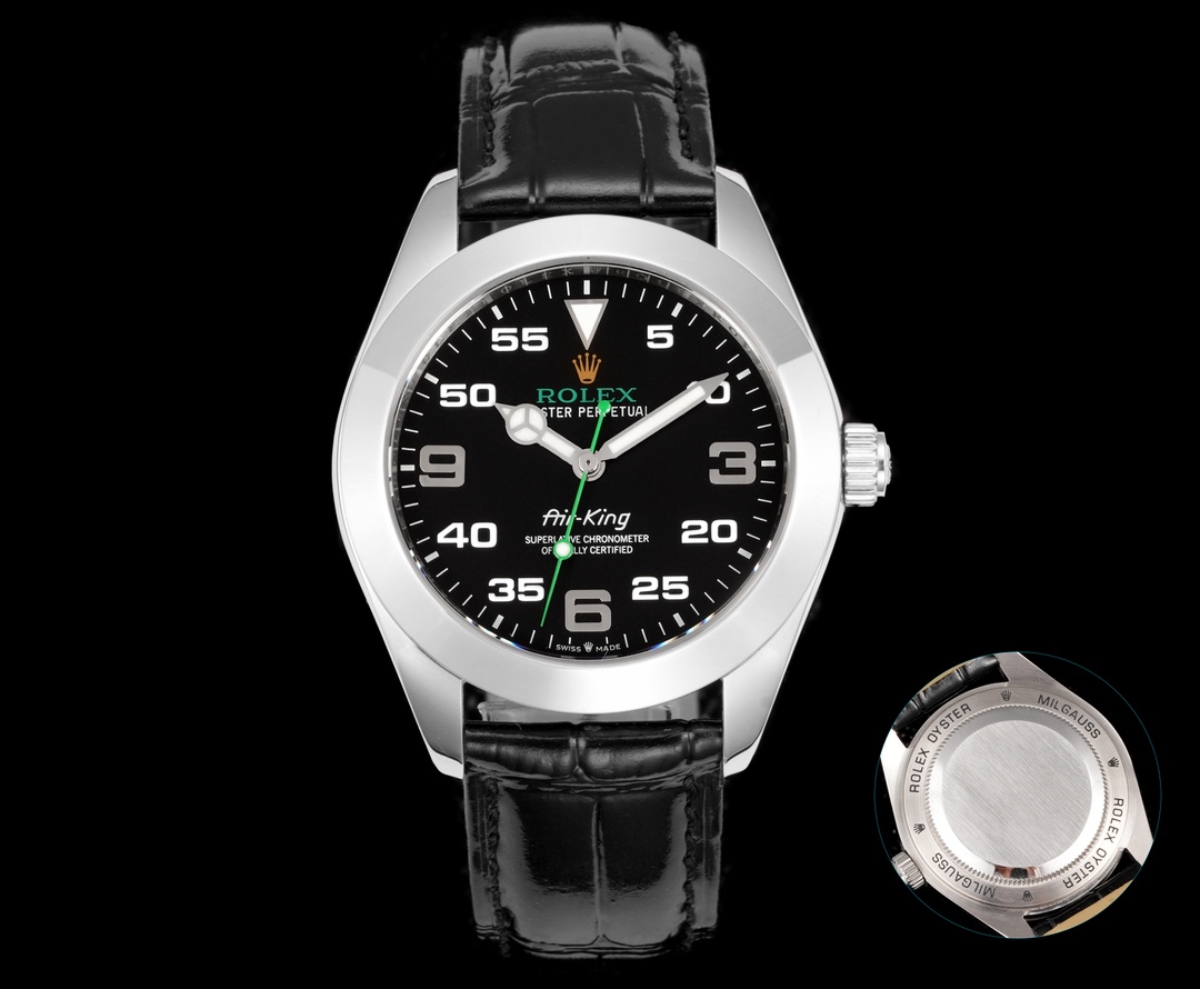 Rolex Watch 40mm Black / Green - watch0739