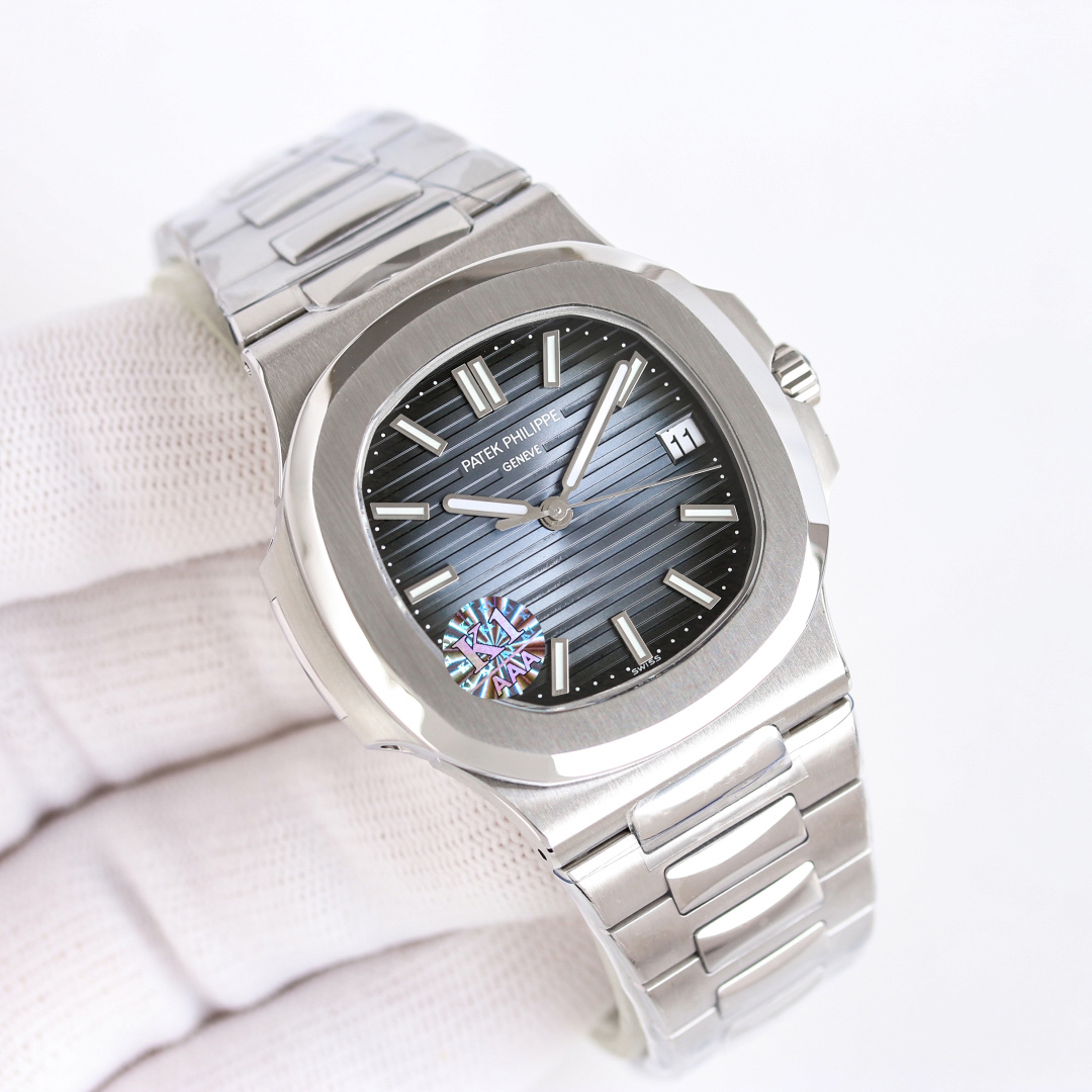 Patek Philippe Nautilus White / Blue - watch0855