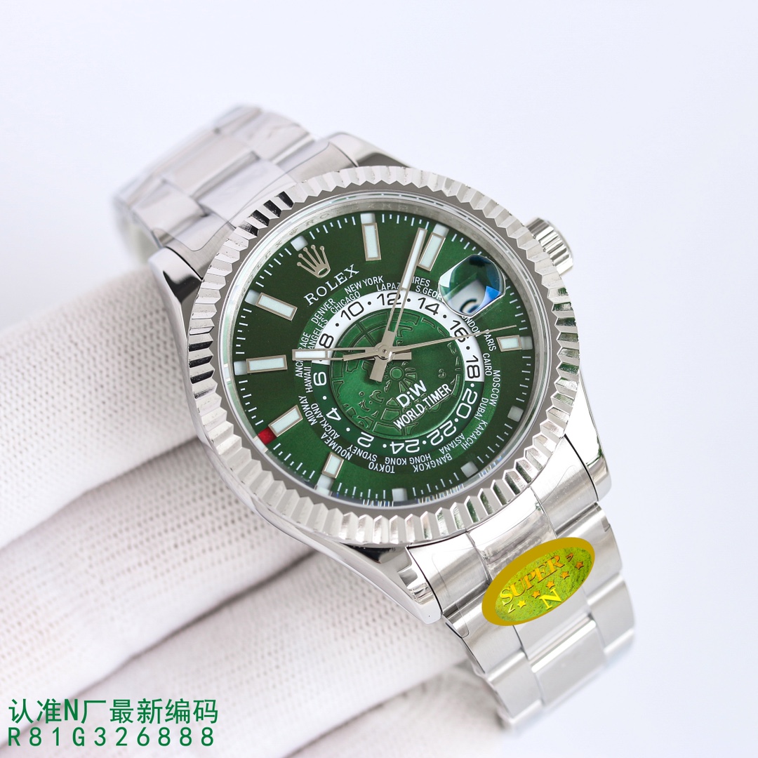 Rolex Watch 42mm Blue / Silver - watch0922