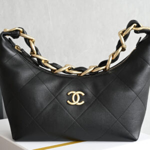 bag0568 Chanel Hobo Black